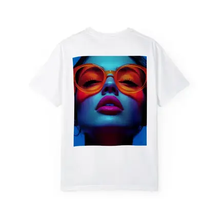 Neon Fashion Woman Orange Sunglasses Blue Light