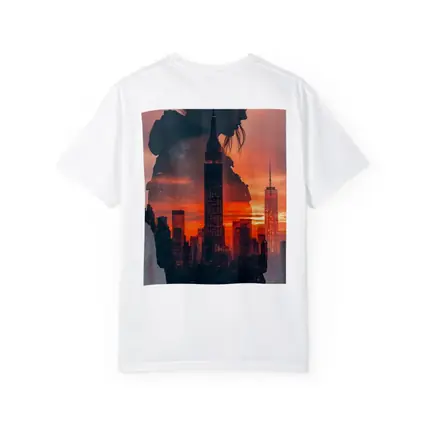 Woman Silhouette New York City Sunset
