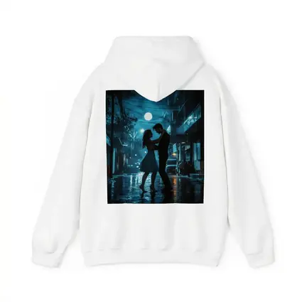 Couple Dancing in Rainy Night Street