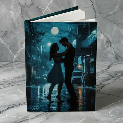 Couple Dancing in Rainy Night Street