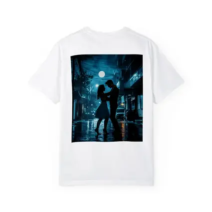 Couple Dancing in Rainy Night Street