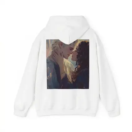 Fantasy Couple Romance Oil Painting Castle Background