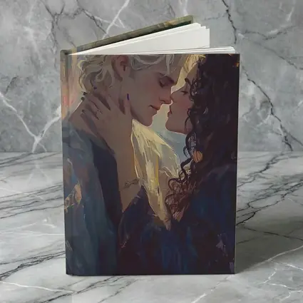 Fantasy Couple Romance Oil Painting Castle Background