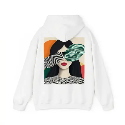 Pop Art Woman Bold Geometric Stripes