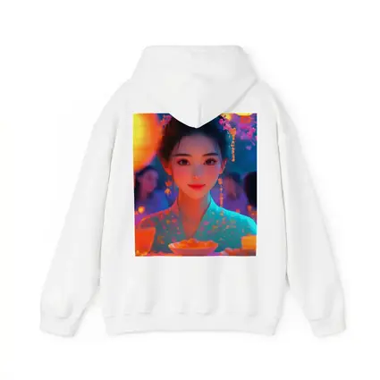 Chinese Girl Lantern Festival Digital Art