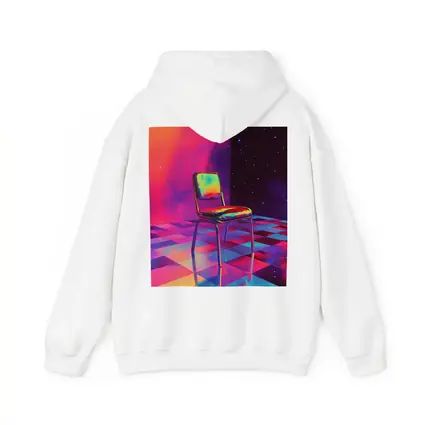 Retro Chair Psychedelic Space Starry Background