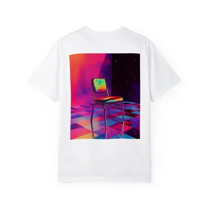 Retro Chair Psychedelic Space Starry Background