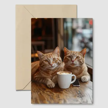 Two Ginger Cats Cafe Table Coffee
