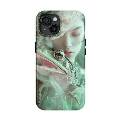 Girl Holding Green Frog Soft Fantasy