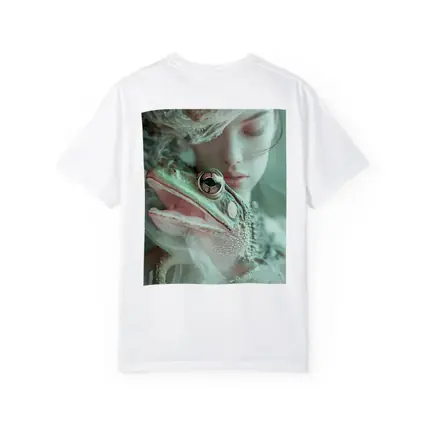 Girl Holding Green Frog Soft Fantasy