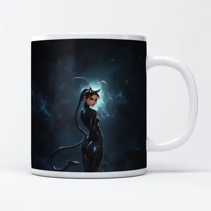 Catwoman Dark Night Sky Anime Art