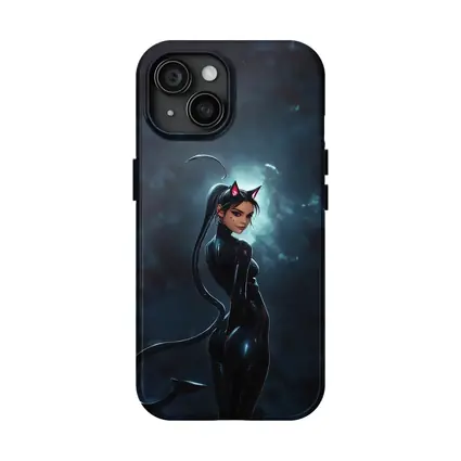 Catwoman Dark Night Sky Anime Art
