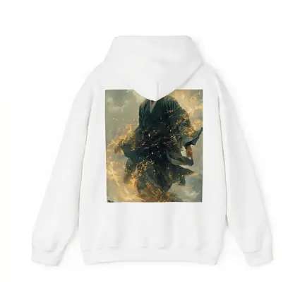 Samurai Warrior Rising in Golden Flames