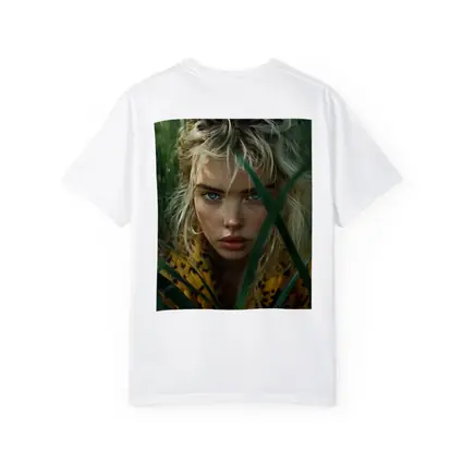 Blonde Woman Blue Eyes Green Grass