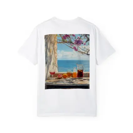 Mediterranean Sea View Summer Drinks Table