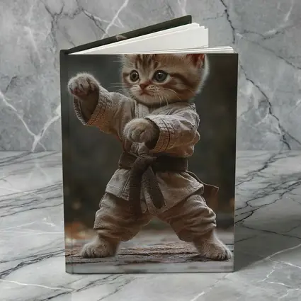 Kitten Karate Fighter Brown Belt Martial Arts