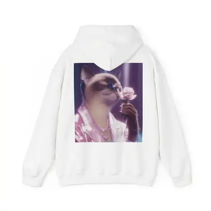 Siamese Cat Pink Rose Glam Purple