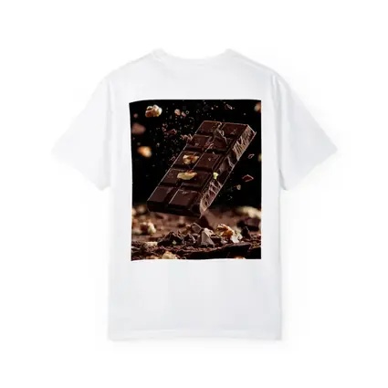 Dark Chocolate Bar With Walnuts Exploding