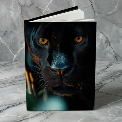 Black Panther Close Up Green Jungle Background