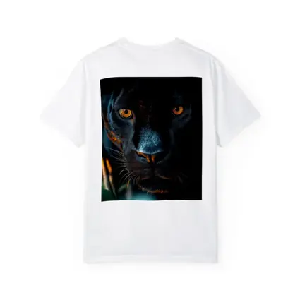 Black Panther Close Up Green Jungle Background