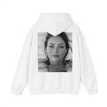 Black and White Woman Portrait in Water