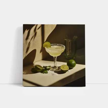 Margarita Cocktail Glass Lime Salt Warm