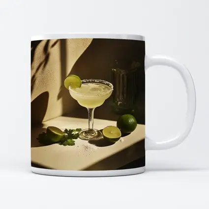Margarita Cocktail Glass Lime Salt Warm