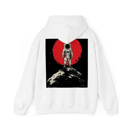 Astronaut Standing On Moon Red Planet