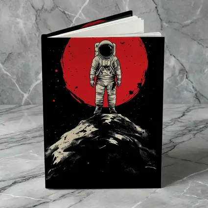 Astronaut Standing On Moon Red Planet