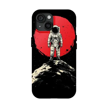 Astronaut Standing On Moon Red Planet