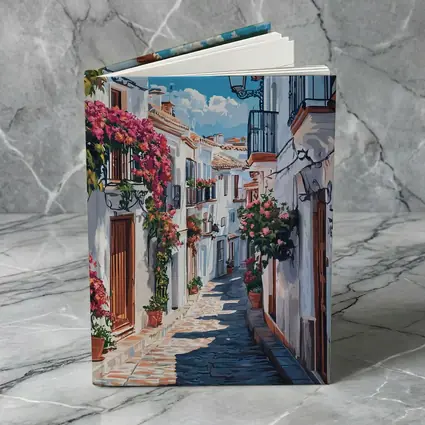 Andalusian White Village Street Flowers Spain