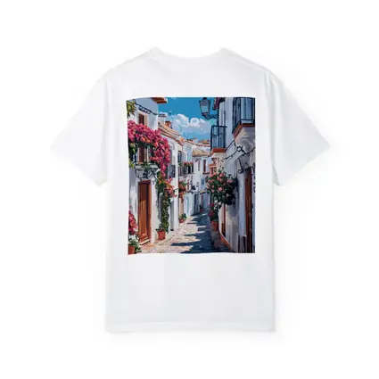 Andalusian White Village Street Flowers Spain