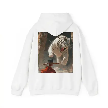White Tiger Warrior Woman Ancient Temple Fight