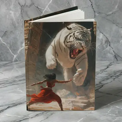 White Tiger Warrior Woman Ancient Temple Fight