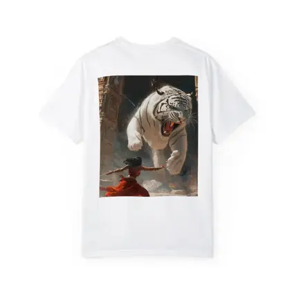White Tiger Warrior Woman Ancient Temple Fight