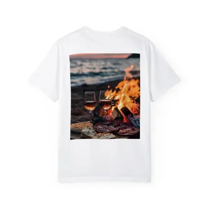 Wine and Charcuterie Beach Bonfire Sunset