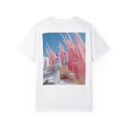 Futuristic Women Pink Pampas White Desert