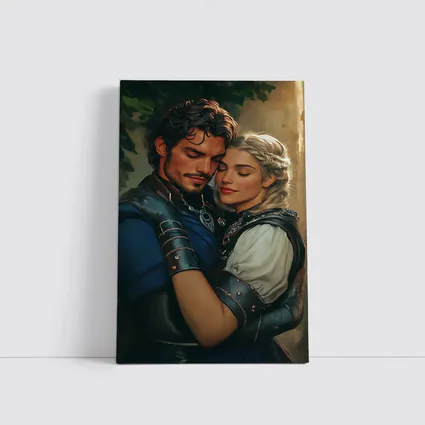 Medieval Fantasy Couple Romantic Digital Art