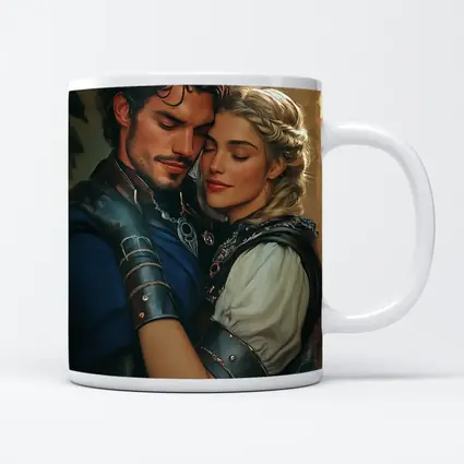 Medieval Fantasy Couple Romantic Digital Art