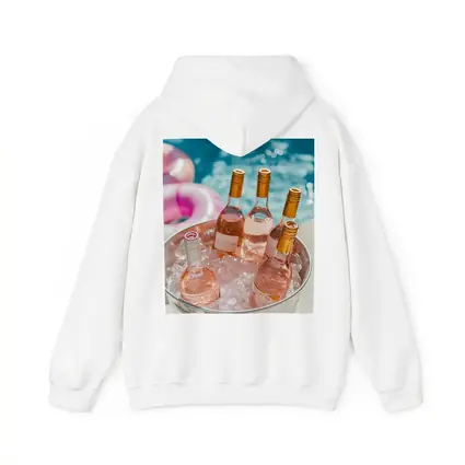 Rose Wine Bottles Chilling Pool Party