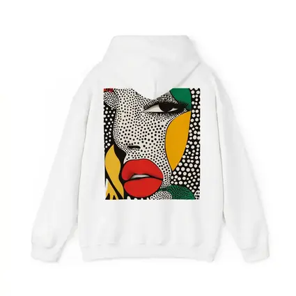 Pop Art Woman Face Bold Primary Colors