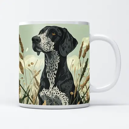 German Shorthaired Pointer Dog Wild Grass Field