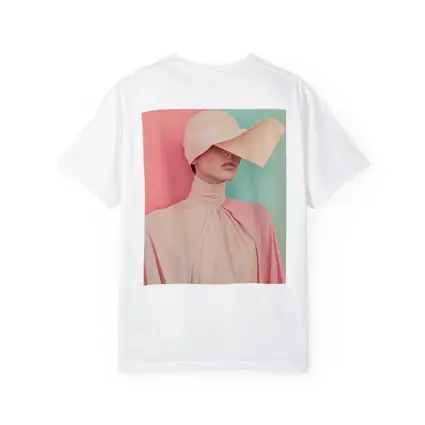 Pastel Pink Fashion Portrait Colorblock Background