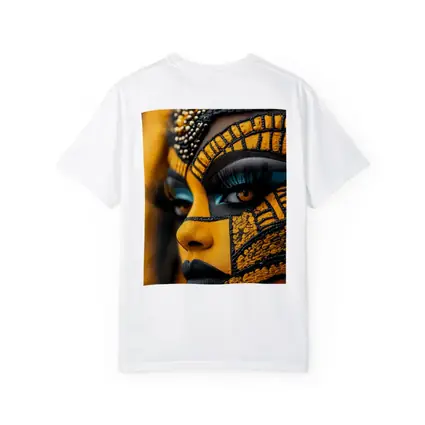 African Tribal Face Art Gold Black