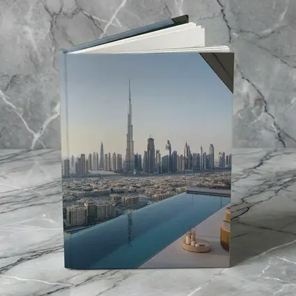 Dubai Skyline Burj Khalifa Infinity Pool View