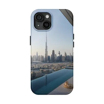 Dubai Skyline Burj Khalifa Infinity Pool View
