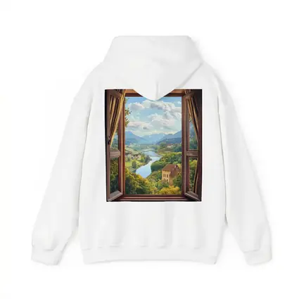 Open Window View Rolling Valley Landscape