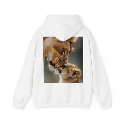 Lioness and Cub Tender Moment Outdoors