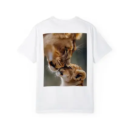 Lioness and Cub Tender Moment Outdoors
