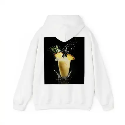 Pineapple Smoothie Splash on Black Background
